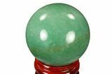 Polished Green Aventurine Sphere - China #116012-1